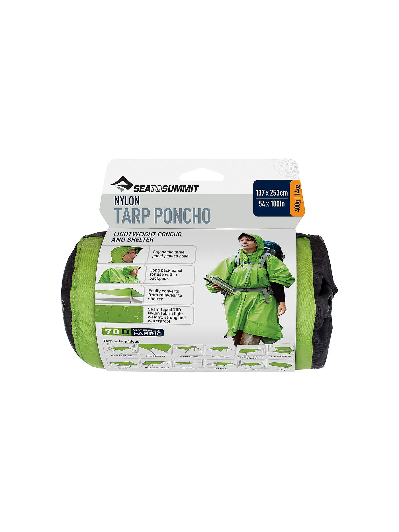 SEA TO SUMMIT | Poncho Tarp 70D Nylon | 
